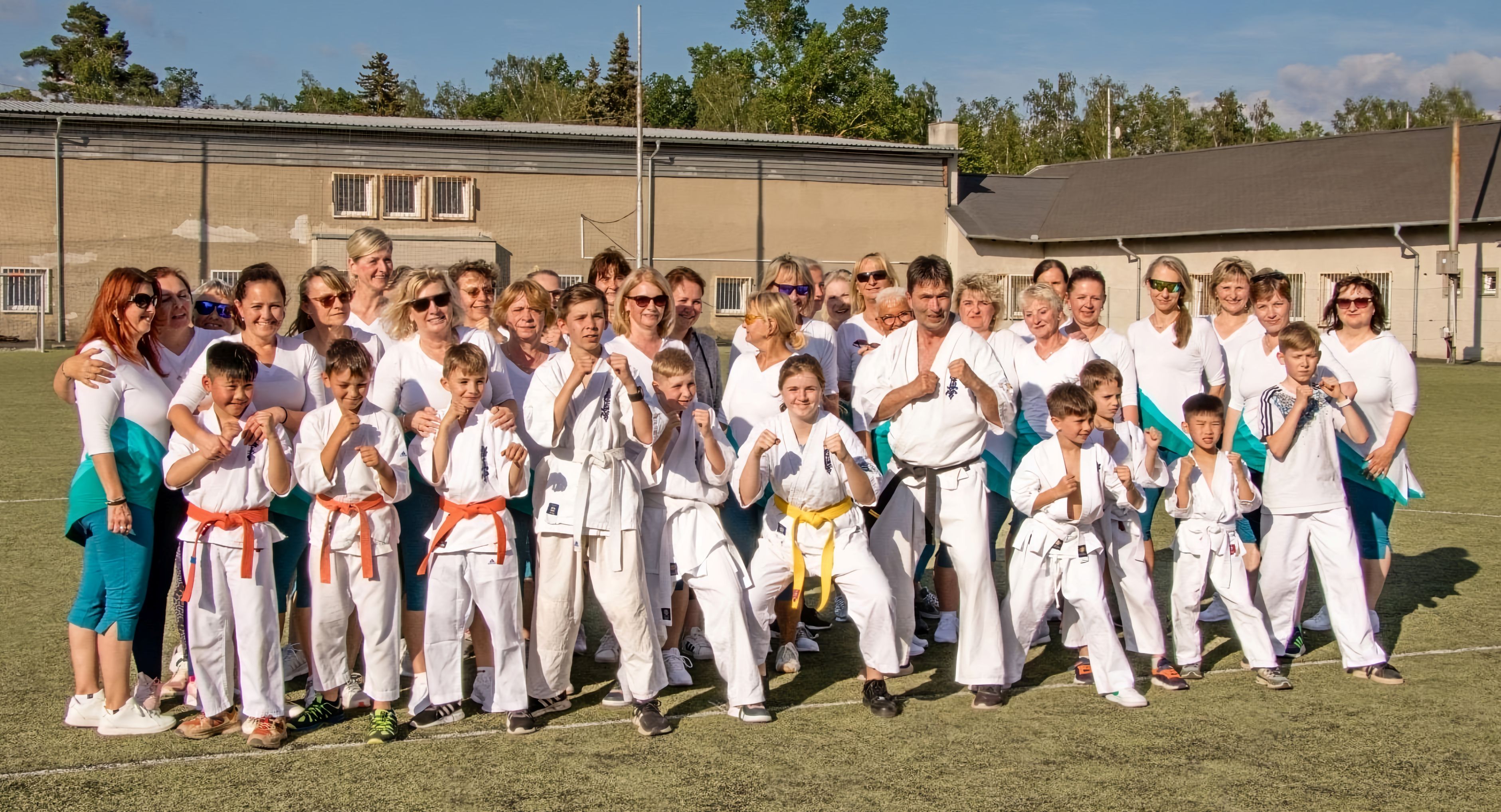 Společné cvičení Sokol a Shinkyokushinkai